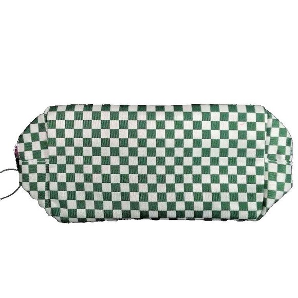 PINKTAG Seize The Damn Day Checkered Cosmetic Bag, Totalee Gift Green Checkered - Picture 6 of 10